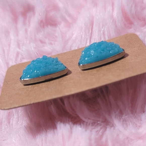 🍒3/$12🍒Faux Druzy Studs. New. 10mm. - Picture 6 of 9
